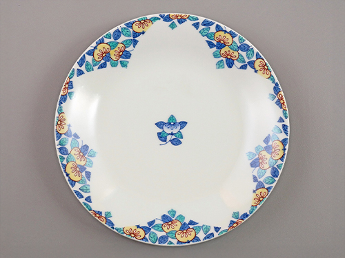 色鍋島橘文洋皿